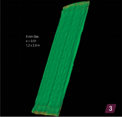 3 8 mm Glas e = 0.01 1,2 x 2,9 m